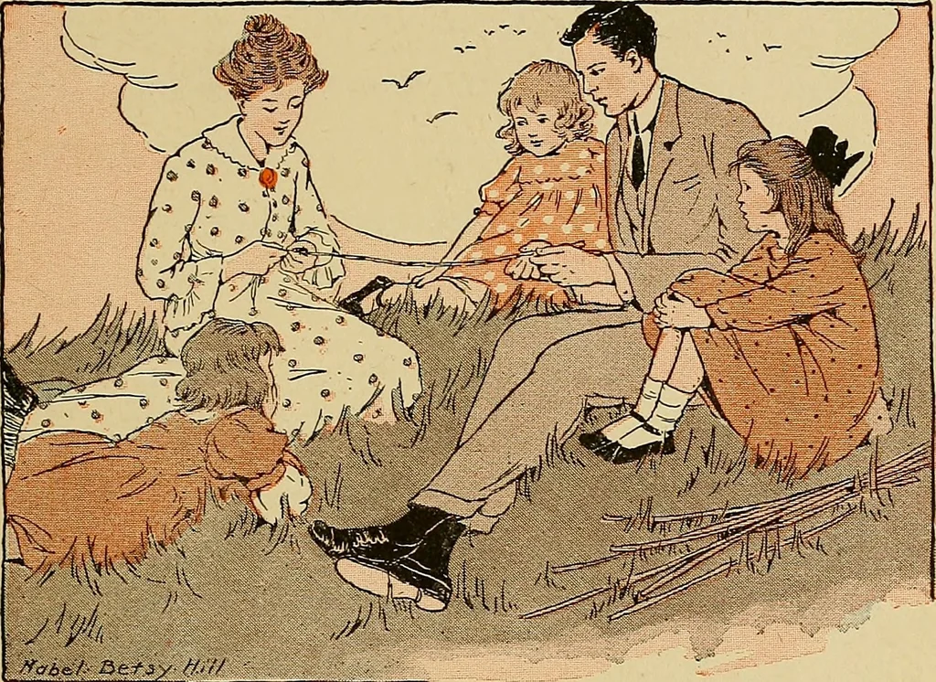 An illustration from Two little southern sisters and their garden plays, 1919, leaf 140