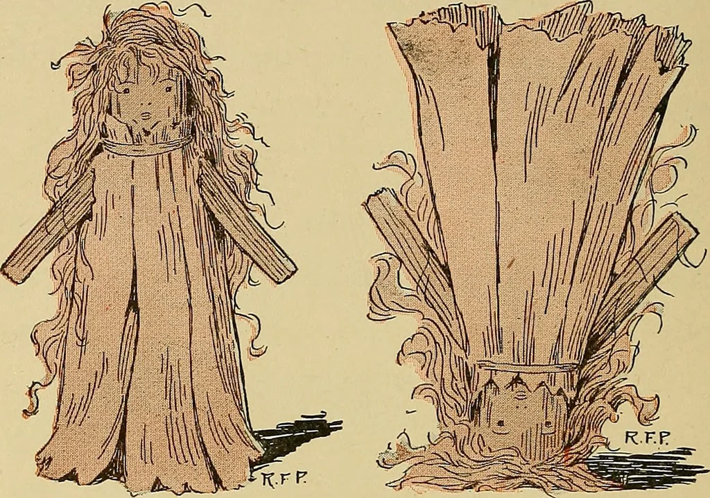 An illustration from Two little southern sisters and their garden plays, 1919, leaf 41