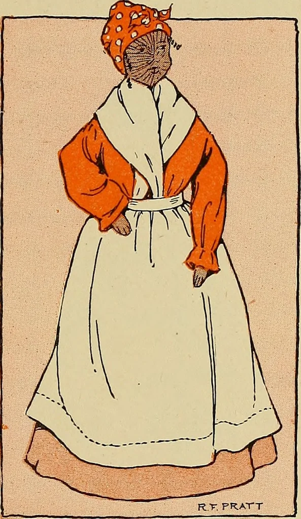 An illustration from Two little southern sisters and their garden plays, 1919, leaf 50