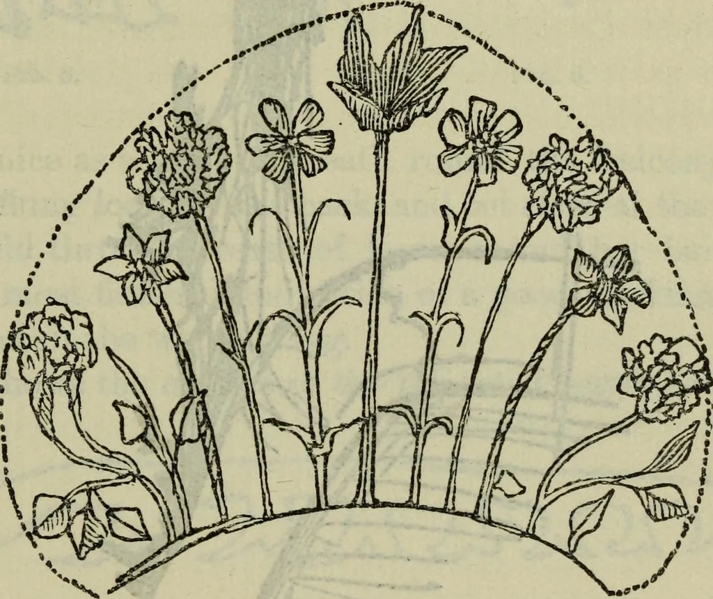 An illustration from The two paths ; Love's meinie ; also, Val d'arno ; The pleasures of England ; Mornings in Florence ; Time and tide ; The art of England ; Notes on the construction of sheepfolds, 1800, leaf 160