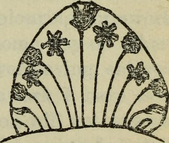 An illustration from The two paths ; Love's meinie ; also, Val d'arno ; The pleasures of England ; Mornings in Florence ; Time and tide ; The art of England ; Notes on the construction of sheepfolds, 1800, leaf 160