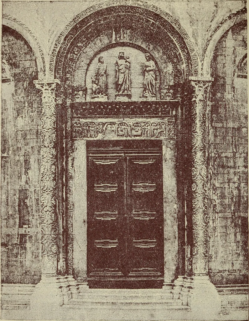 An illustration from The two paths ; Love's meinie ; also, Val d'arno ; The pleasures of England ; Mornings in Florence ; Time and tide ; The art of England ; Notes on the construction of sheepfolds, 1800, leaf 329