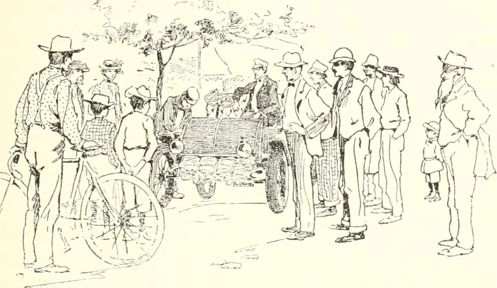 An illustration from Two thousand miles on an automobile; being a desultory narrative of a trip through New England, New York, Canada, and the West, 1902, leaf 18