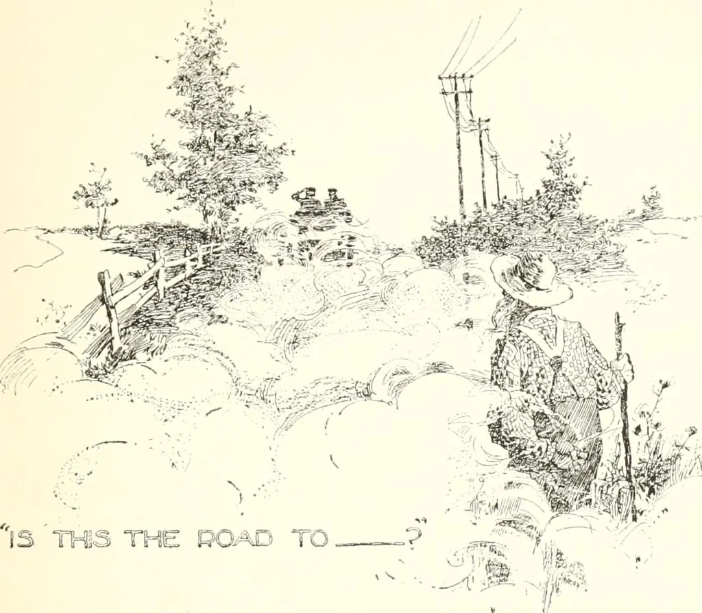 An illustration from Two thousand miles on an automobile; being a desultory narrative of a trip through New England, New York, Canada, and the West, 1902, leaf 36