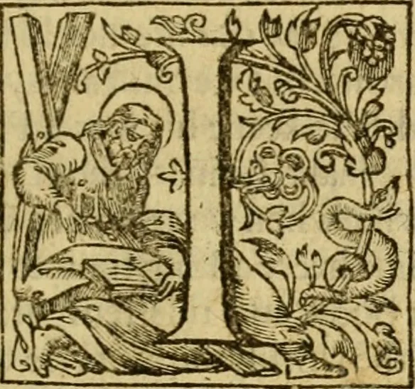 An illustration from Two and twentie sermons of Maister Iohn Calvin : in which sermons is most religiously handled the hundredth and nineteenth Psalme of David, by eight verses aparte according to the Hebrewe alphabet, 1580, leaf 48