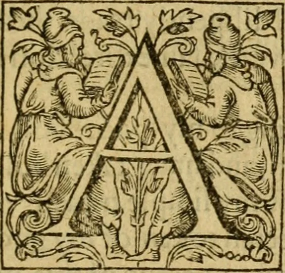 An illustration from Two and twentie sermons of Maister Iohn Calvin : in which sermons is most religiously handled the hundredth and nineteenth Psalme of David, by eight verses aparte according to the Hebrewe alphabet, 1580, leaf 8