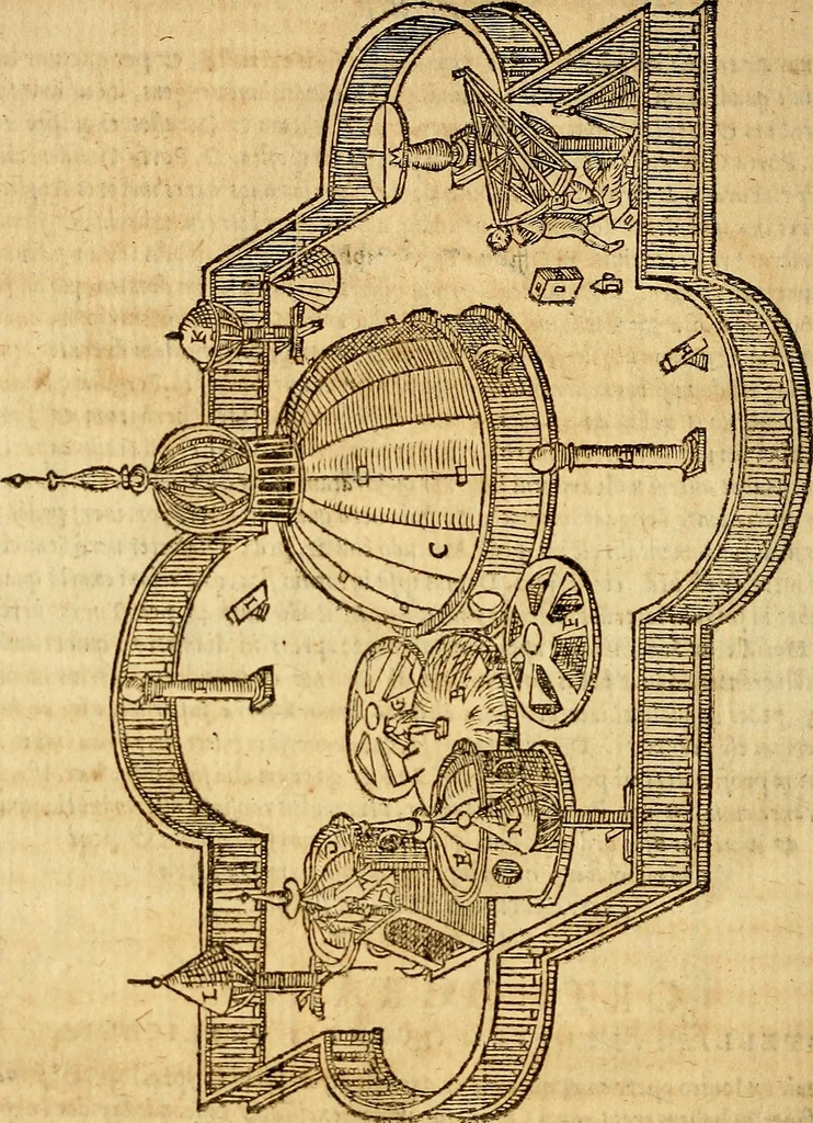 An illustration from Tychonis Brahe Dani Epistolarvm astronomicarvm libri., 1596, leaf 305