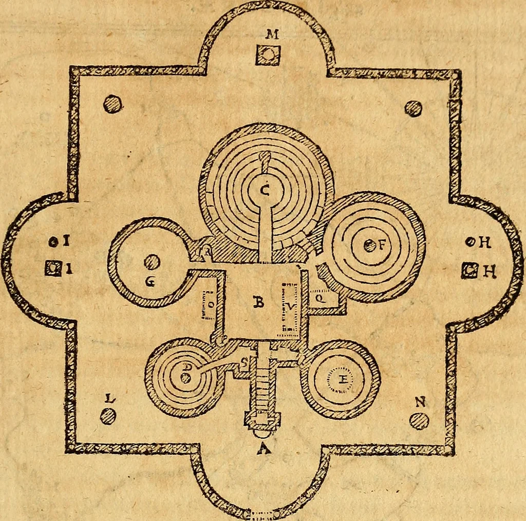 An illustration from Tychonis Brahe Dani Epistolarvm astronomicarvm libri., 1596, leaf 306