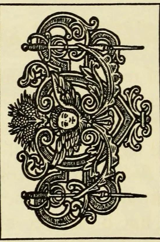 An illustration from Type lore : popular fonts of today, their origin and use; the history of the art of typography succinctly related for practical men, 1925, leaf 108