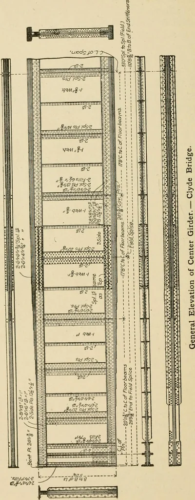 An illustration from Types and details of bridge construction, 1904, leaf 113