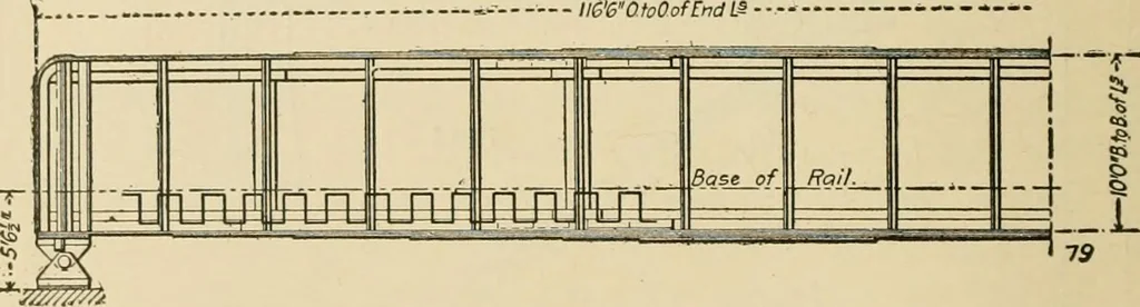 An illustration from Types and details of bridge construction, 1904, leaf 125