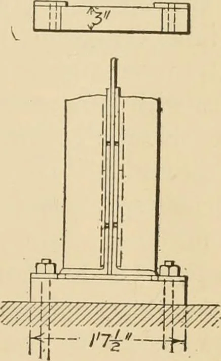 An illustration from Types and details of bridge construction, 1904, leaf 146