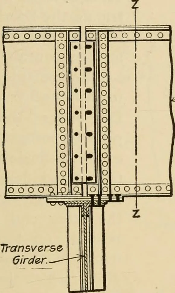 An illustration from Types and details of bridge construction, 1904, leaf 154