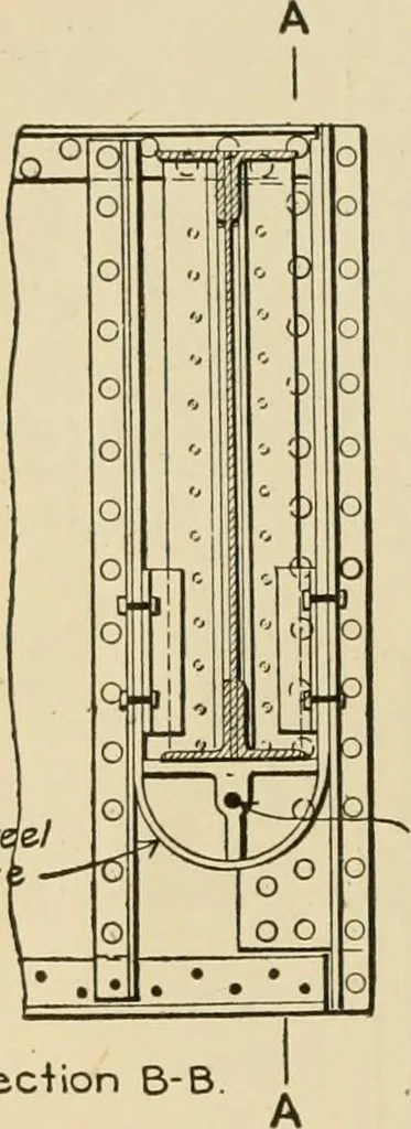 An illustration from Types and details of bridge construction, 1904, leaf 167