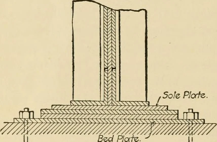 An illustration from Types and details of bridge construction, 1904, leaf 171