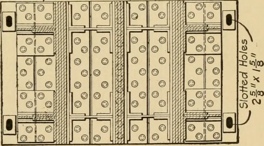 An illustration from Types and details of bridge construction, 1904, leaf 188