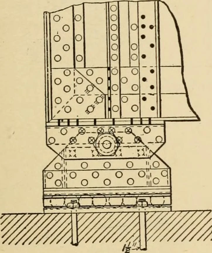 An illustration from Types and details of bridge construction, 1904, leaf 192
