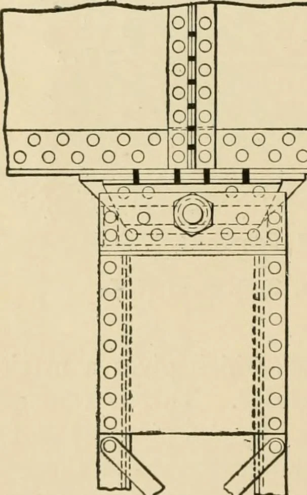 An illustration from Types and details of bridge construction, 1904, leaf 193