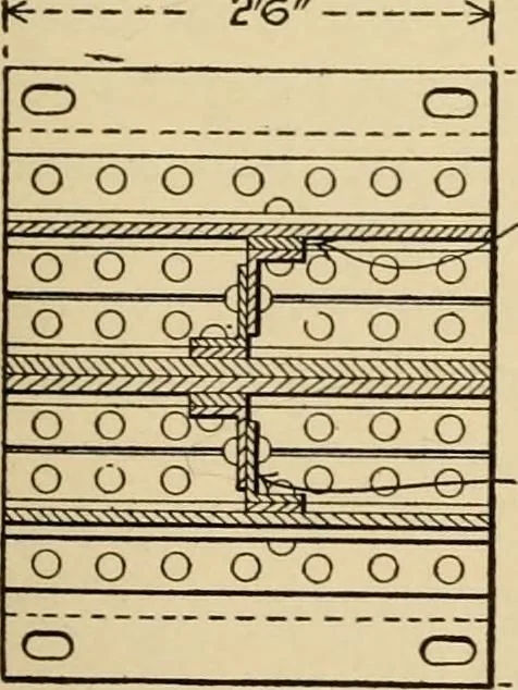 An illustration from Types and details of bridge construction, 1904, leaf 196