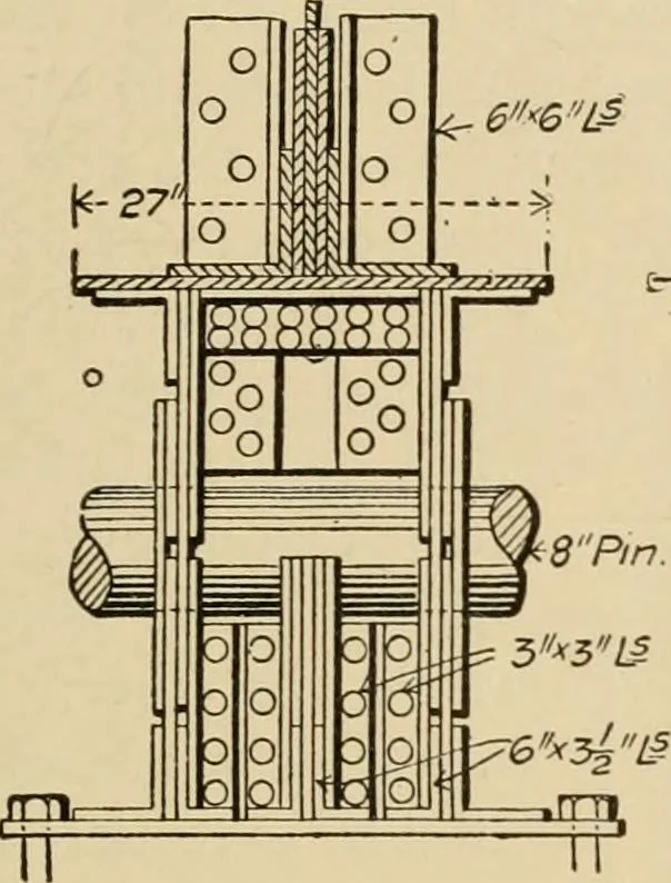 An illustration from Types and details of bridge construction, 1904, leaf 210