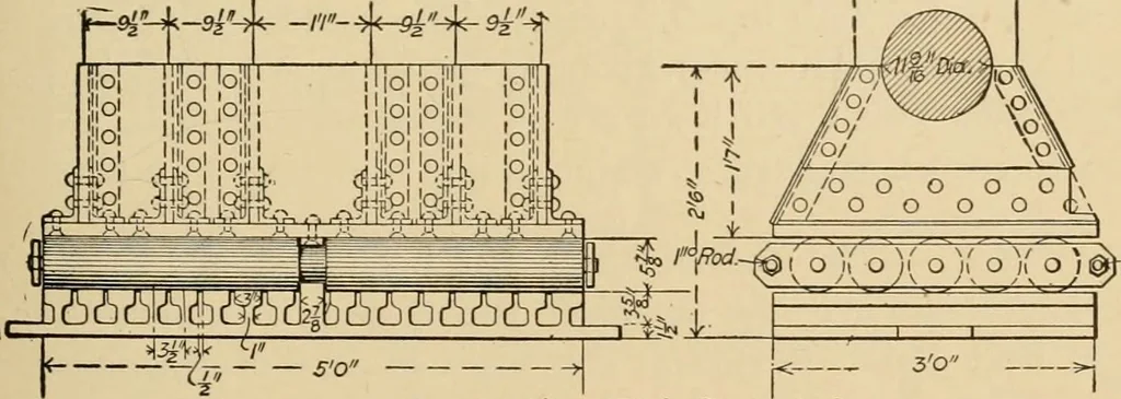 An illustration from Types and details of bridge construction, 1904, leaf 226