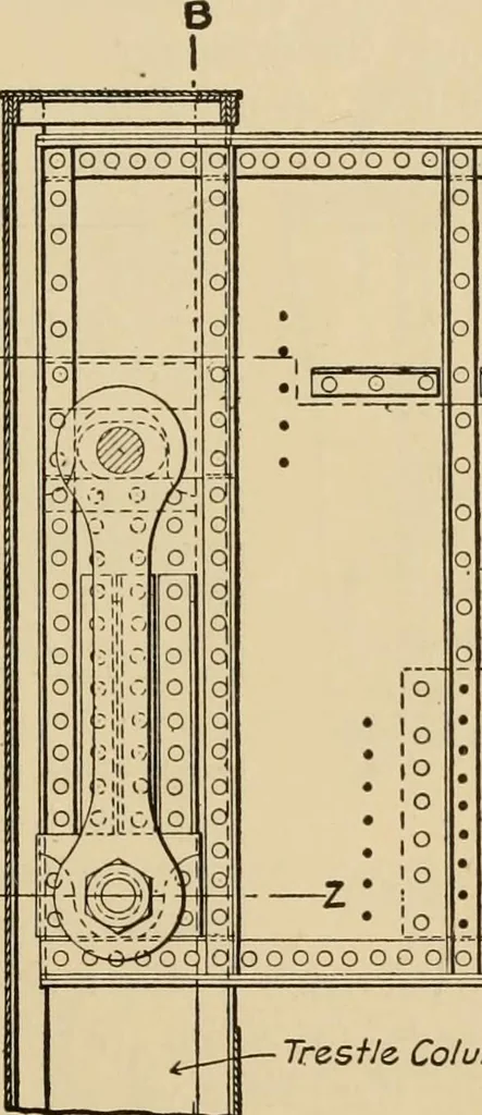 An illustration from Types and details of bridge construction, 1904, leaf 228