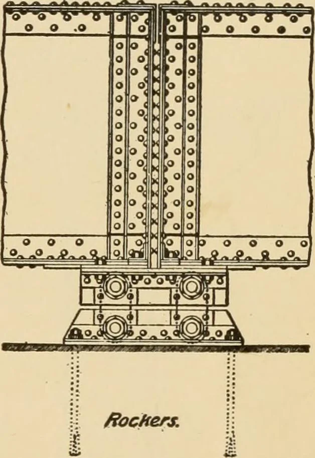 An illustration from Types and details of bridge construction, 1904, leaf 230