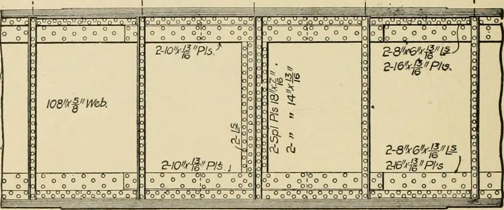 An illustration from Types and details of bridge construction, 1904, leaf 237