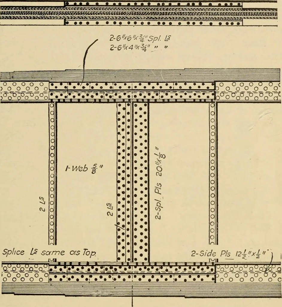 An illustration from Types and details of bridge construction, 1904, leaf 238