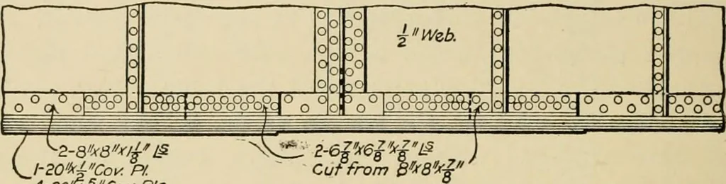 An illustration from Types and details of bridge construction, 1904, leaf 243