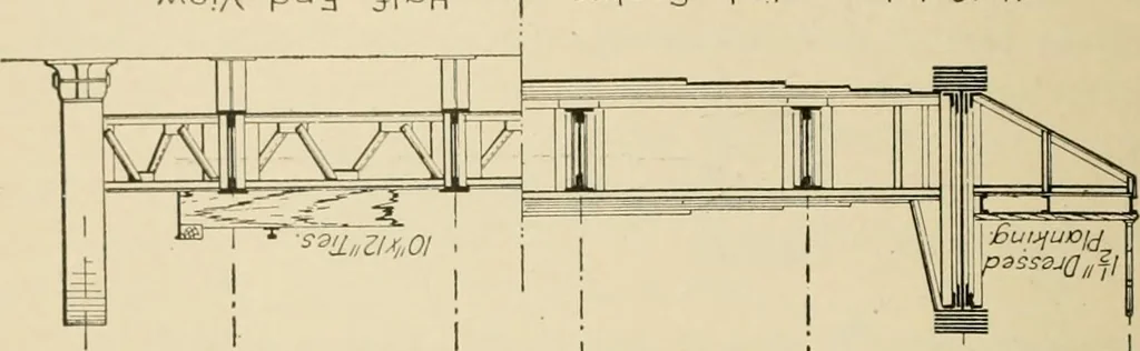 An illustration from Types and details of bridge construction, 1904, leaf 281