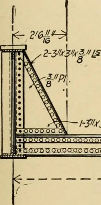 An illustration from Types and details of bridge construction, 1904, leaf 292