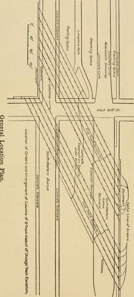 An illustration from Types and details of bridge construction, 1904, leaf 310