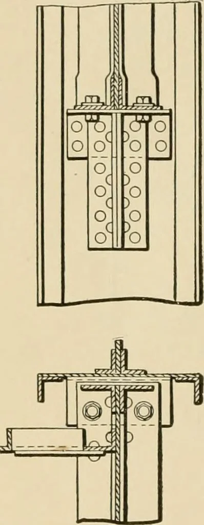 An illustration from Types and details of bridge construction, 1904, leaf 325