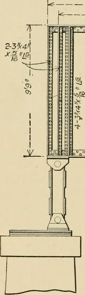 An illustration from Types and details of bridge construction, 1904, leaf 339