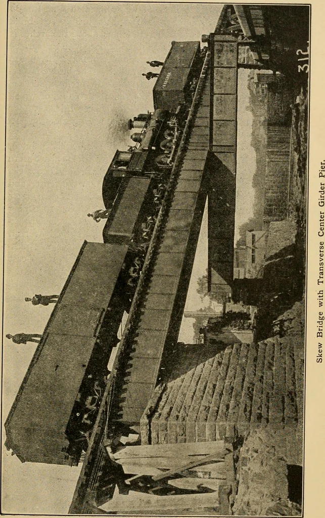 An illustration from Types and details of bridge construction, 1904, leaf 384