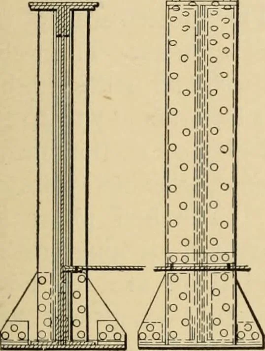 An illustration from Types and details of bridge construction, 1904, leaf 76