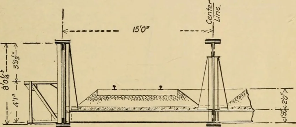 An illustration from Types and details of bridge construction, 1904, leaf 80