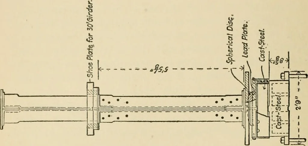 An illustration from Types and details of bridge construction, 1904, leaf 97