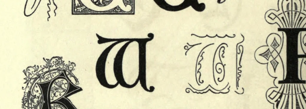 An illustration from Types of the De Vinne press; specimens for the use of compositors, proofreaders and publishers, 1907, leaf 96