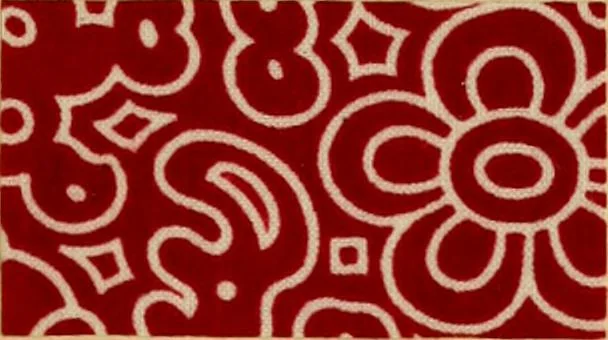 An illustration from Typfarben auf Baumwolle : gedruckt und geätzt = Standard colours on cotton : printed and discharged, 1900, leaf 10