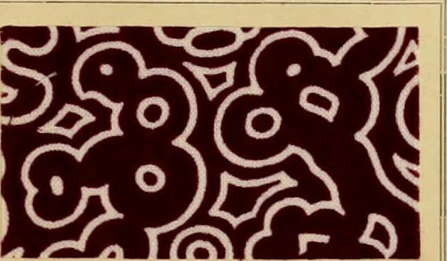 An illustration from Typfarben auf Baumwolle : gedruckt und geätzt = Standard colours on cotton : printed and discharged, 1900, leaf 10