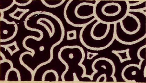 An illustration from Typfarben auf Baumwolle : gedruckt und geätzt = Standard colours on cotton : printed and discharged, 1900, leaf 10