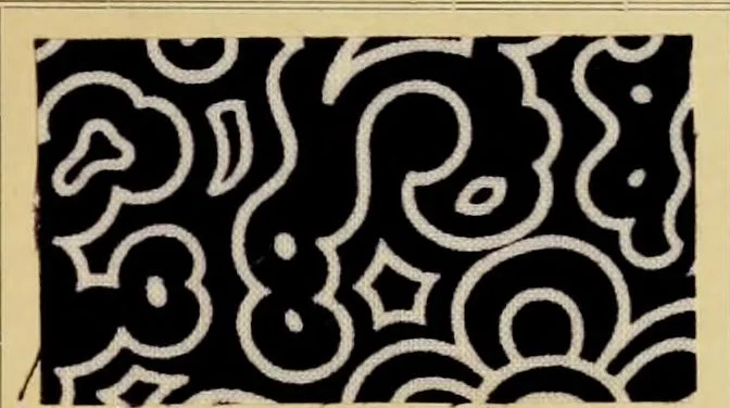 An illustration from Typfarben auf Baumwolle : gedruckt und geätzt = Standard colours on cotton : printed and discharged, 1900, leaf 10