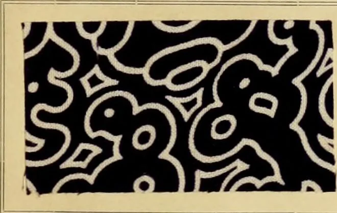 An illustration from Typfarben auf Baumwolle : gedruckt und geätzt = Standard colours on cotton : printed and discharged, 1900, leaf 10