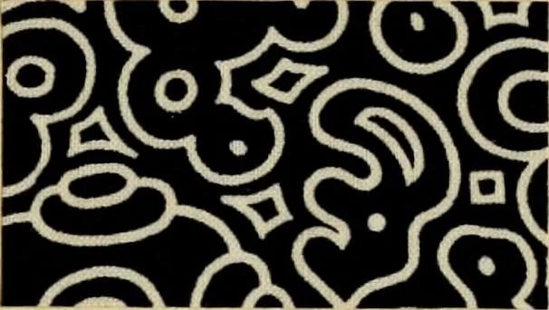 An illustration from Typfarben auf Baumwolle : gedruckt und geätzt = Standard colours on cotton : printed and discharged, 1900, leaf 12