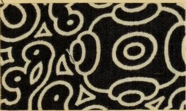 An illustration from Typfarben auf Baumwolle : gedruckt und geätzt = Standard colours on cotton : printed and discharged, 1900, leaf 14