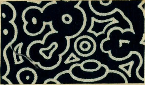 An illustration from Typfarben auf Baumwolle : gedruckt und geätzt = Standard colours on cotton : printed and discharged, 1900, leaf 14