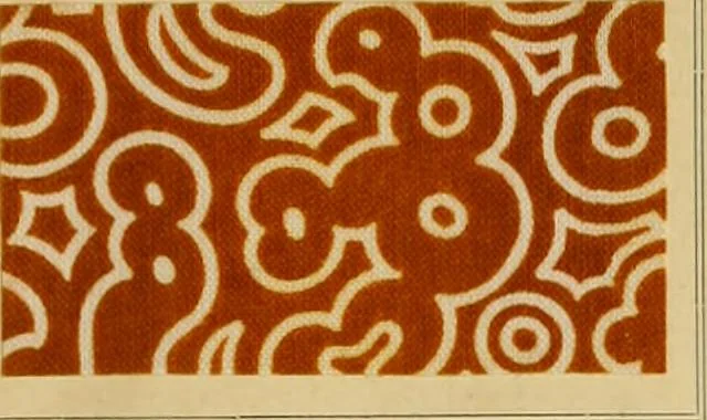 An illustration from Typfarben auf Baumwolle : gedruckt und geätzt = Standard colours on cotton : printed and discharged, 1900, leaf 18