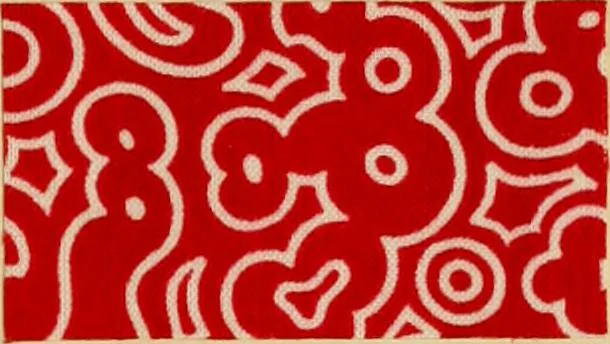 An illustration from Typfarben auf Baumwolle : gedruckt und geätzt = Standard colours on cotton : printed and discharged, 1900, leaf 18